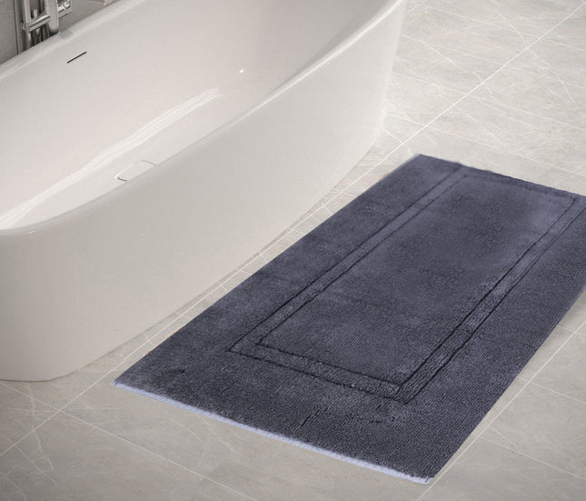 أرضية حمام قطن 60*110 سم من Saniflor Bamboo Eco - بني