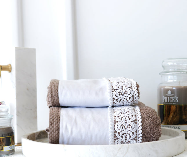 طقم بشاكير عدد 2 من Dreams Ely - بني