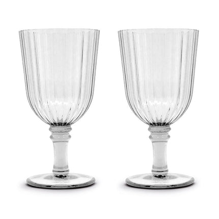 طقم كاسات أكريليك 460 مل قطعتين من Easy Life - شفاف