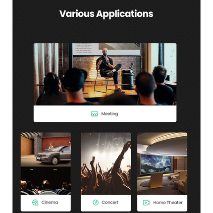 UGREEN 3.5mm Male to 2 RCA Male Stereo Audio Cable, Braided Copper Shell, AUX/AV170 Cable