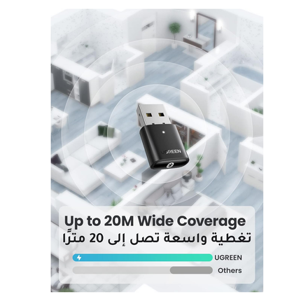 محول يوجرين يو إس بي بلوتوث للكمبيوتر الشخصي، مستقبل دونجل بلوتوث 5.0 /80889