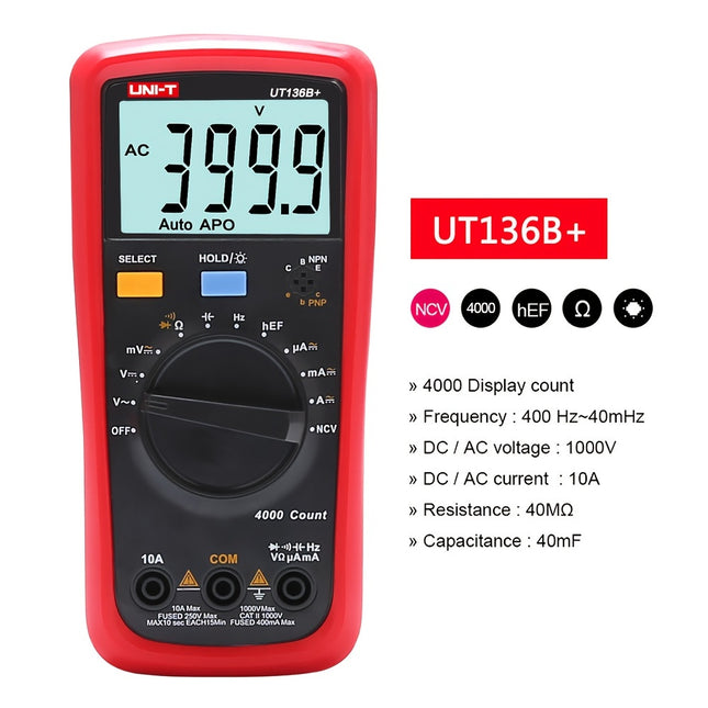 ملتيميتر من ماركة يوني تي 1000فولت 10امبير صناعي YH478183