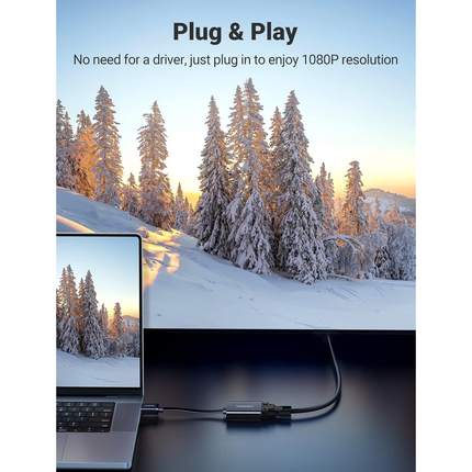 محول من يوجرين |UGREEN HDMI to VGA Adapter Converter | 90813