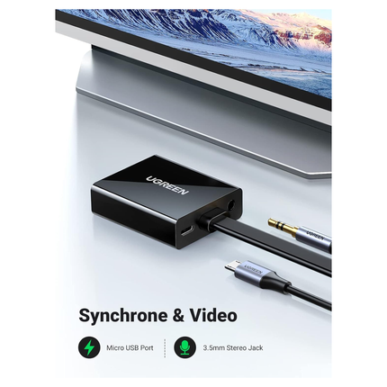 محول من يوجرين |UGREEN HDMI to VGA Adapter Converter | 90813