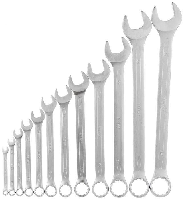 6-32 mm 12-Piece Total THT1022122 Ring Spanner Set