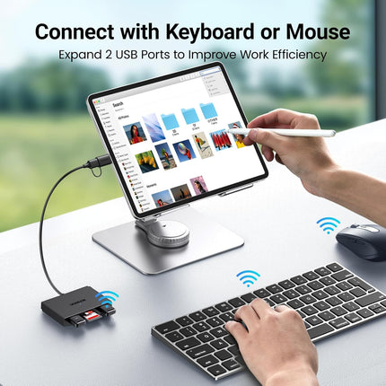 قارئ بطاقات UGREEN 4 في 1 بسرعة 5 جيجابت في الثانية من النوع C + USB / 45167