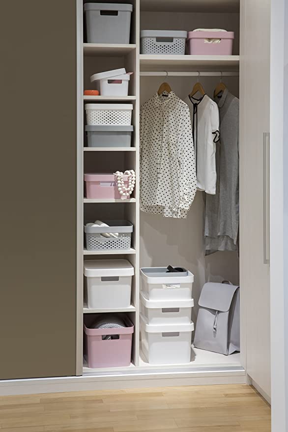 صندوق تخزين كيرفر متوسط إنفينيتي باللون الأبيض