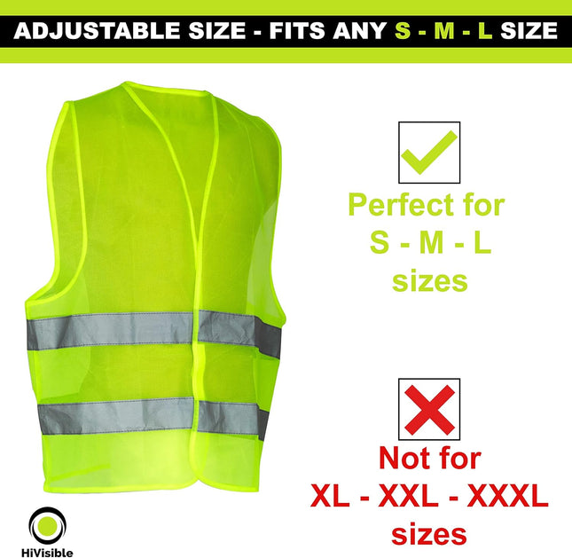 سترة عاكسة فزت مقاسات