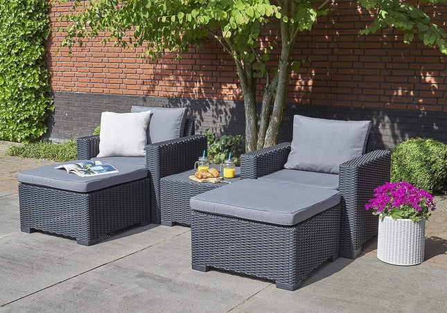 طاولة حديقة أليبرت كاليفورنيا - جرافيت 68 * 68 * 35 سم