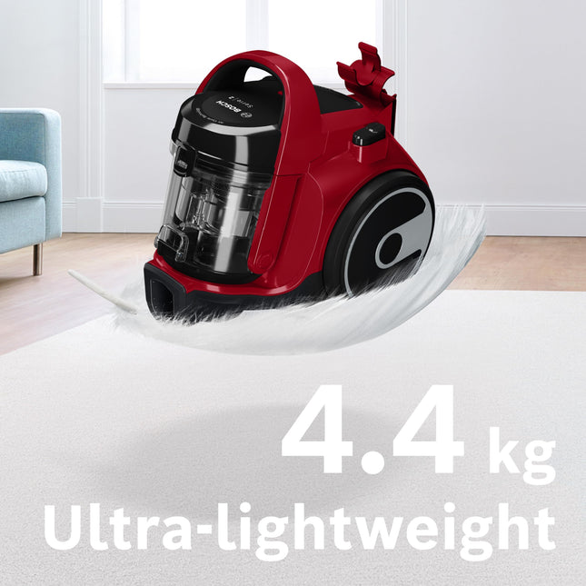 مكنسة كهربائية بوش Serie2 Red بدون كيس-Bosch