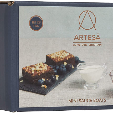 Master Class Artesà Mini Gravy Boats / Sauce Jugs, 40 ml - Glass (Set of 2)