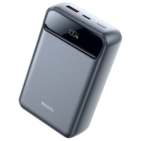 باوربانك بسعة 20000mAh – شحن سريع 35 واط مع شحن لاسلكي مغناطيسي وشاشة LED ماركة Yesido