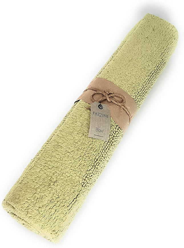 أرضية حمام قطن 60*110 سم من Fazzini Blow - أخضر فاتح