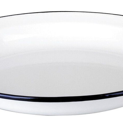 طبق 28 سم من Ibili Blanca - أبيض وأزرق