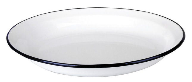 طبق 28 سم من Ibili Blanca - أبيض وأزرق