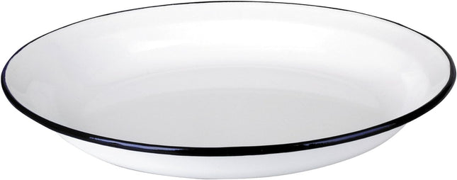 طبق 36 سم من Ibili Blanca - أبيض وأزرق