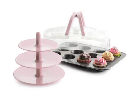 قالب مافين مع غطاء وستاند من Ibili