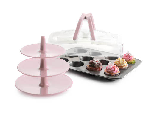 قالب مافين مع غطاء وستاند من Ibili