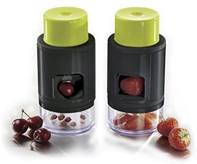 قطاعة فراولة ومزيلة نواة الكرز من Ibili