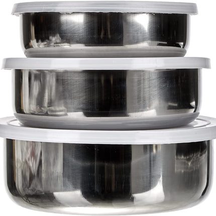 طقم 3 حافظات طعام ستيل من Steel