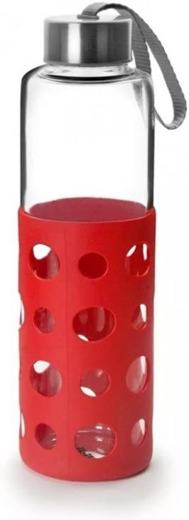 مطرة زجاج سعة 550 مل من Ibili Lake - أحمر