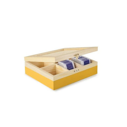 صندوق شاي بـ6 أقسام من Ibili Amarillo