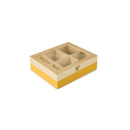 صندوق شاي بـ6 أقسام من Ibili Amarillo