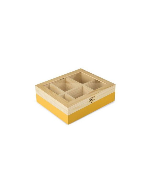 صندوق شاي بـ6 أقسام من Ibili Amarillo
