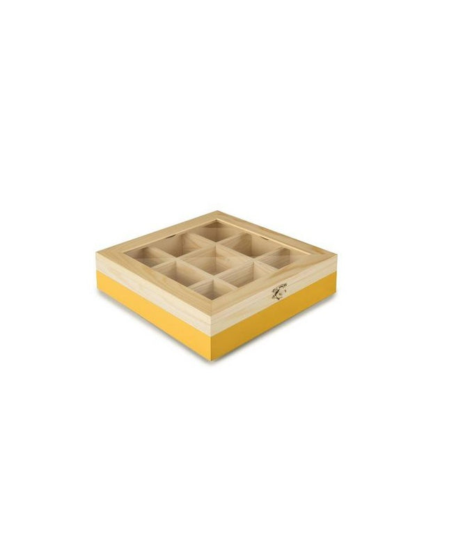 صندوق شاي بـ9 أقسام من Ibili Amarillo