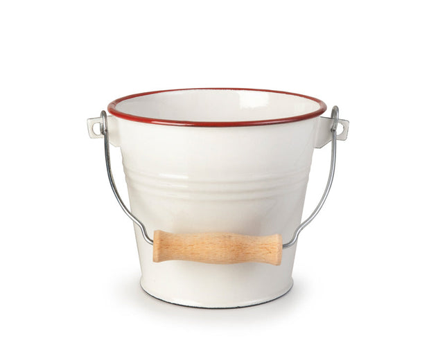 دلو 14 سم من Ibili Bordeaux - أبيض وأحمر