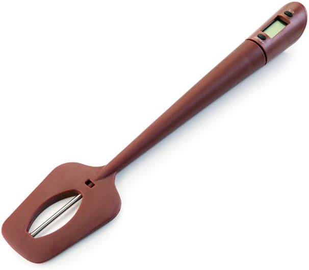 ملعقة تقليب بميزان حرارة للشوكولاتة 32 سم من Ibili - بني
