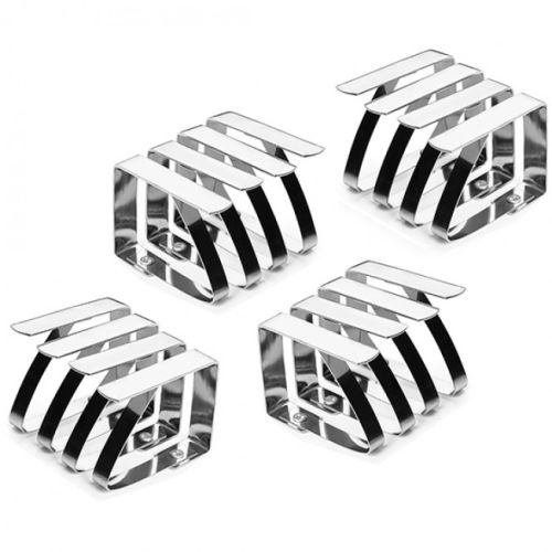 طقم 4 ملاقط تثبيت مفرش الطاولة ستيل من Ibili