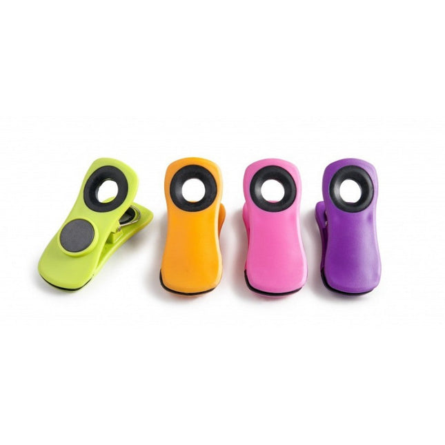 طقم 4 ملاقط تخزين مغناطيس من Ibili