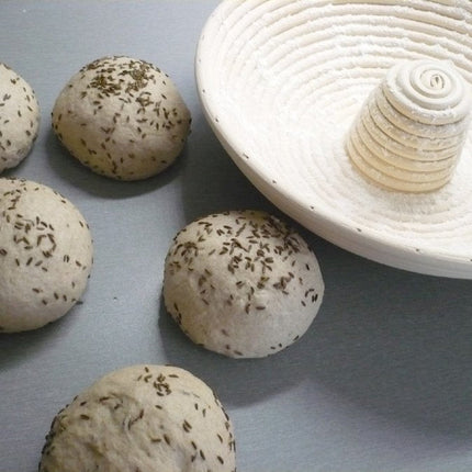 سلة تخمير العجين 28 سم من Ibili Banneton - بيج