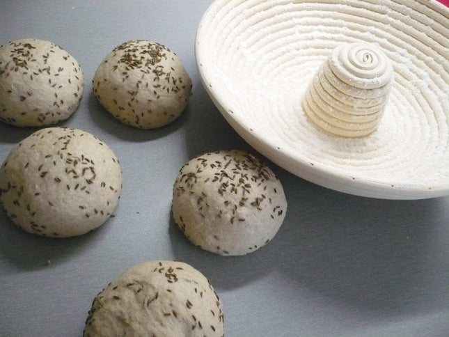 سلة تخمير العجين 28 سم من Ibili Banneton - بيج