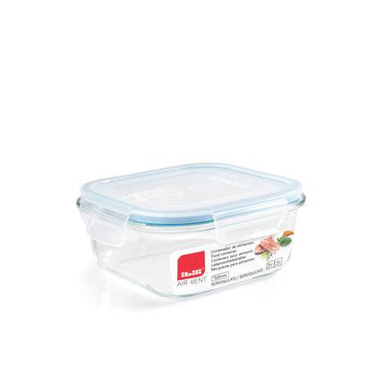 حافظة طعام زجاج 1200 مل من Ibili Air-Vent - أزرق