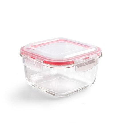 حافظة طعام زجاج 1000 مل من Ibili - أحمر