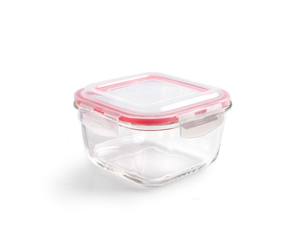 حافظة طعام زجاج 1000 مل من Ibili - أحمر