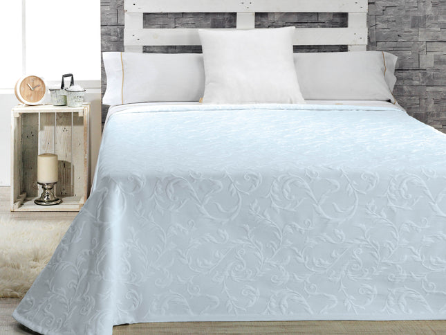 طقم غطاء سرير صيفي مجوز كبير 3 قطع من Canete Sansa - أزرق