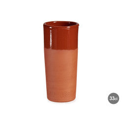 Arte Regal Brown Clay Vase Tube 330 ml / 12968
