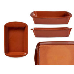 Arte Regal Brown Clay Deep Rectangular Plate 26 cm / 99522