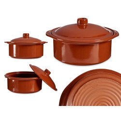 Arte Regal Brown Clay Cooking Pot 4.5 Liter