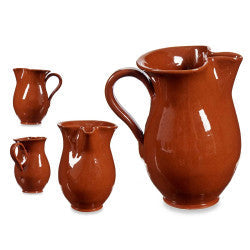 Arte Regal Brown Clay Jug Jarra 0.5 Liter