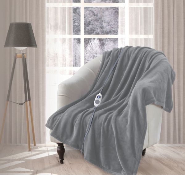 بطانية كهرباء 130*160 سم من ARMN Cozy - رمادي