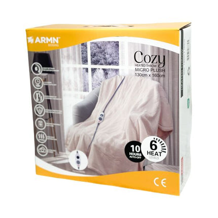 بطانية كهرباء 130*160 سم من ARMN Cozy - بيج