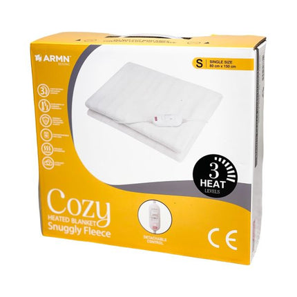 بطانية سفلية كهرباء 80*150 سم من ARMN Cozy - أبيض