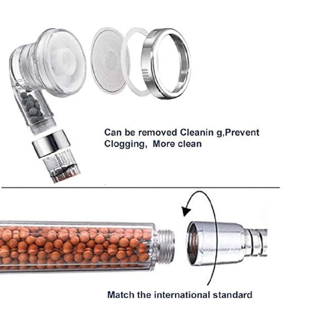 كف دوش حبيبات مع بربيش