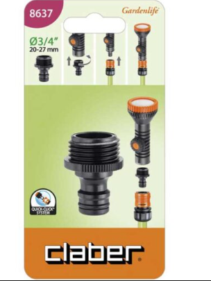 وصلة مرش ماء 3/4" من  Claber