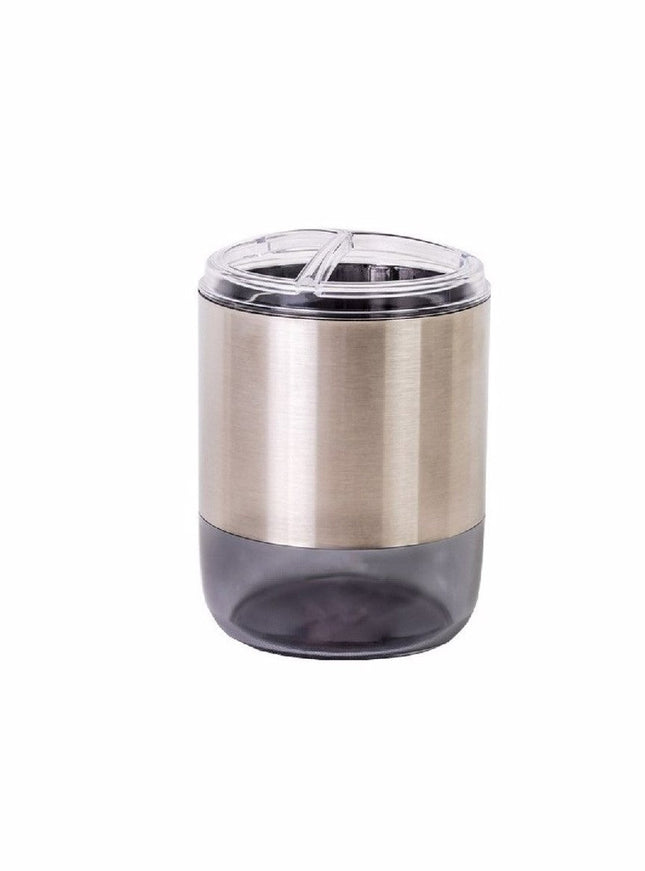 حامل فراشي أسنان من Primanova Lima - رمادي