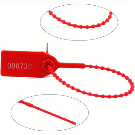 أختام أمان بلاستيكية مضادة للعبث – 50قطعة (250 مم)